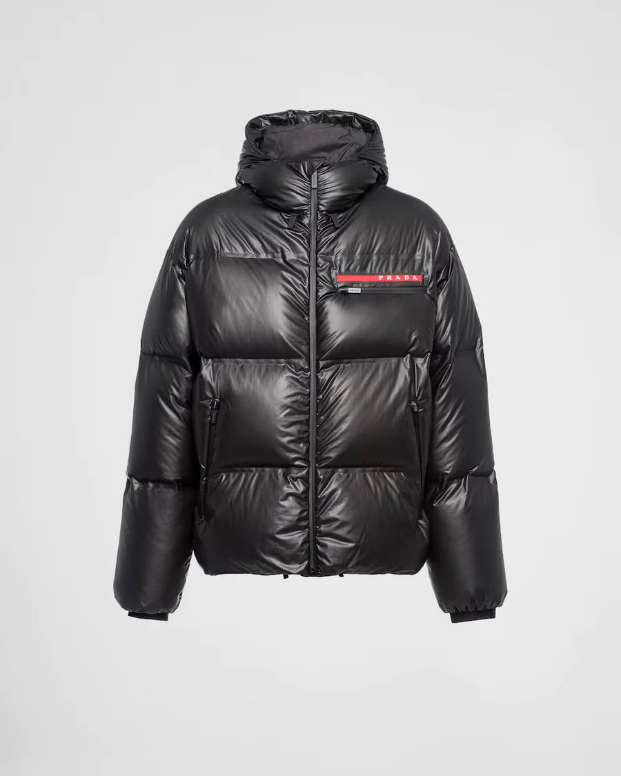 Red Stripe Puffer Jacket